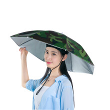 御目 钓鱼伞帽 头戴伞钓鱼雨伞帽防晒防雨头顶雨伞头戴式遮阳伞帽子