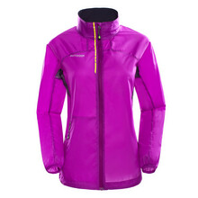 北极绒户外情侣款纯色防水透气皮肤风衣 女款