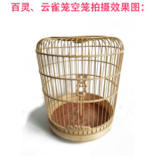 精品百灵鸟笼竹制鸟笼竹子鸟笼竹鸟笼竹节鸟笼百灵鸟笼子 花腿花门