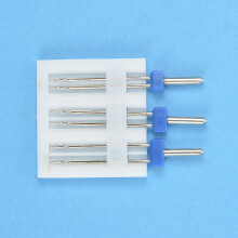 优可美 家用电动缝纫机配件双针 通用型 2/3/4MM组合装各一枚