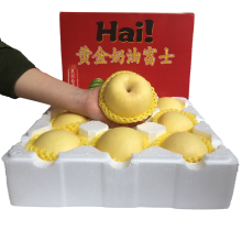 鲜东方 山东烟台栖霞奶油苹果黄金富士苹果礼盒一箱 9个4.5斤