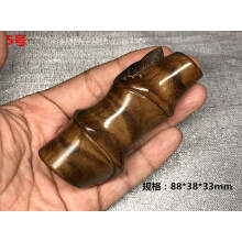 金丝楠木手把件阴沉红木雕刻竹节乌木把玩原料挂件礼品崖柏满水波 5