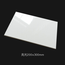 卫生间瓷砖200x300防污内墙砖亮光釉面砖白色瓷片 白色亮光(200x300)