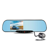 凌度HS850S后视镜行车记录仪双镜头高清广角