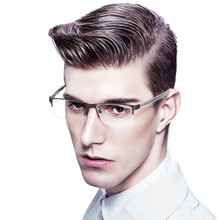 BOLON暴龙眼镜框男士 近视眼镜架男 半框镜架