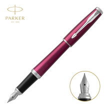 派克（PARKER） 钢笔 学生礼盒套装商务送礼定制刻字生日毕业礼物 礼品文具签字墨水笔教师节礼物 都市粉红白夹墨水笔