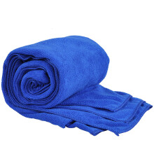 爱车安全之家洗车大毛巾吸水加厚细纤维干发抹布擦玻璃擦车巾汽车用汽车用品 (180*70cm)蓝色约370g/条
