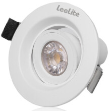 立莱（leelite）LED射灯6W/4000K 高聚光 36°可调节 背景墙天花灯牛眼灯
