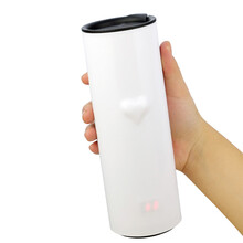 励果乐享 女生礼物智能水杯 爱心触摸感温杯个