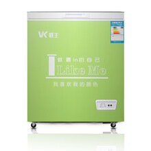 威王(vk)bc/bd-150 150升家用冰柜 冷藏冷冻转换 商用卧式冷柜 绿色彩