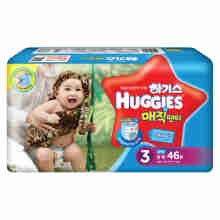 好奇 Huggies 魔术装成长裤 M46片 中号裤型纸尿裤 【男宝宝】【8-11kg】（韩国进口）