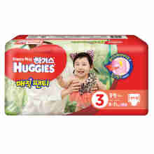 好奇 Huggies 魔术装成长裤 M46片 中号裤型纸尿裤 【女宝宝】【8-11kg】（韩国原装进口）
