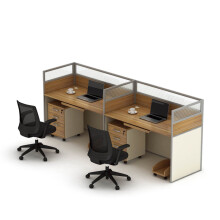 轻嵩办公家具办公桌简约组合现代屏风办公桌