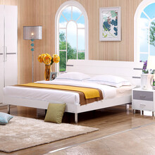 三叶家私 板式床 简约现代板床 1.51.8米板式烤