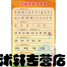 小学拼音声母韵母拼读全表