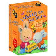 The Wheels on the Bus (Nursery Songs Book & Floor Puzzle) [Board book]