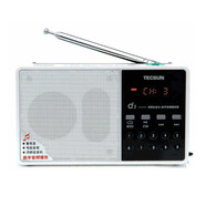 德生（Tecsun） Tecsun/德生 D3老年人調(diào)頻fm收音機(jī)插卡音箱響廣播便攜半導(dǎo)體 白色+插座轉(zhuǎn)換器+8G TF卡