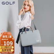 高爾夫（GOLF）電腦包女14英寸手提蘋果筆記本華為單肩斜挎包商務(wù)公文包女通勤