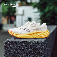 Saucony索康尼曾舜晞同款GUARD AMR通勤跑步鞋男女復(fù)古休閑鞋米黑44