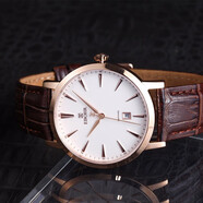 依波(EBOHR)手表男 女學(xué)生簡(jiǎn)約時(shí)尚潮流超薄腕表 瑞士風(fēng)格防水商務(wù)男士手表女士手表石英表 （經(jīng)典款丨復古棕皮帶）50180134