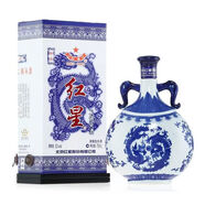 紅星北京懷柔產(chǎn)地紅星二鍋頭純糧 清香型白酒  52度 750mL 1瓶 珍品青花瓷