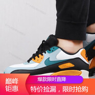 耐克（NIKE）男鞋新款AIR MAX 90 氣墊緩震運動(dòng)鞋透氣舒適減震耐磨休閑跑步鞋 AJ1285-110 42