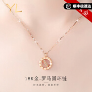COISEE.YL18K彩金鉆石項(xiàng)鏈女玫瑰金鎖骨鏈2024年輕奢情人節(jié)禮物送女友 18K金項(xiàng)鏈【可調(diào)節(jié)鏈長(zhǎng)】