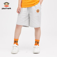大嘴猴（paul frank）童裝男童短褲夏季外穿洋氣中大童薄款夏裝運動(dòng)新款寬松五分褲 淺灰 110