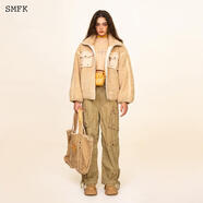 SMFKWild World 探險(xiǎn)家雪山闊身夾克 小麥色 UG013F 小麥色 S