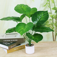 悠梵萌仿真綠蘿客廳擺設落地仿生綠植盆栽擺件龜背裝飾假植物