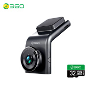 360行车记录仪 G300pro 1296p高清 星光夜视  黑灰色+32g卡组套产品