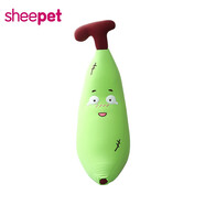 舒寵（sheepet）香蕉毛絨粒子軟體娃娃公仔 長條形狀抱枕玩偶靠枕節(jié)日禮物 綠色香蕉新版