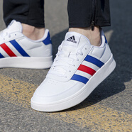 阿迪達(dá)斯（adidas）男鞋 25夏季新款透氣休閑運動鞋子男網(wǎng)球鞋防滑低幫板鞋 白藍(lán)紅/網(wǎng)球鞋/現(xiàn)貨速發(fā) 43 （內(nèi)長265mm）