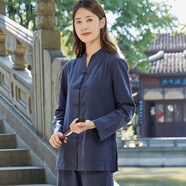 離拜 居士禪修服新款套裝棉麻服打坐茶服寬松練功太極中醫禪意女居士