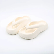 IQGD拖鞋女人字拖沙灘涼拖鞋外穿簡(jiǎn)約夏季E3004 白色 38-39 