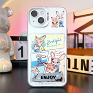 凌彩創(chuàng  )藝動(dòng)漫小眾朱迪尼克手機殼適用于蘋(píng)果15promax華為oppo小米vivoiqoo12紅米k70至尊一加ace3IMD彩銀殼 朱迪尼克+貓爪支架【IMD彩銀-透銀】 一加 Ace3Pro