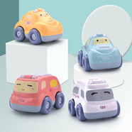 嬰兒卡通益智回力車(chē)玩具0-6個(gè)月耐摔可啃咬嬰幼兒童小汽車(chē)玩具車(chē) 警車(chē)+消防車(chē)+出租車(chē)+救護車(chē)【4輛