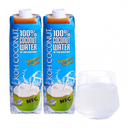 酷椰嶼（Koh coconut）泰國(guó)進(jìn)口純椰子水 椰子汁1Lx12瓶裝0脂肪nfc 2瓶裝