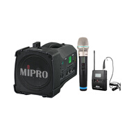 MIPRO 咪寶MA100SB升級(jí)版MA100SB二代小型便攜移動(dòng)擴(kuò)音器肩挎式藍(lán)牙音響一體機(jī)戶外便攜式音箱帶話筒 藍(lán)牙版手持套裝+1領(lǐng)夾話筒