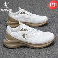 喬丹（QIAODAN）男鞋2024夏季新款跑步鞋男款休閑鞋子跑鞋透氣網(wǎng)面運動(dòng)鞋 網(wǎng)面-喬丹白/米灰卡其 42 【腳長(cháng)約260mm】