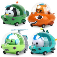 海底小縱隊玩具回力車(chē)歡樂(lè )探險隊8人艦艇 海底小縱隊回力車(chē)-4款全套
