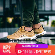 耐克（NIKE）男鞋AIR MAX 97全掌氣墊緩震訓(xùn)練透氣跑步鞋潮流運(yùn)動(dòng)鞋921826-101 884421-700 38.5