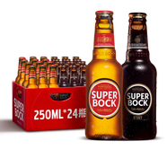 超級(jí)波克(SuperBock) 歐洲原瓶進(jìn)口精釀啤酒整箱裝系列 250mL 24瓶 組合裝 黃黑組合