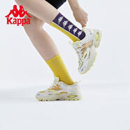 Kappa串標復古跑鞋秋新情侶男女夜光老爹鞋K0BY5MM04 淺黃褐色/楓糖棕/虹膜紫-6305 38