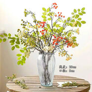 石子樹北歐風玻璃花瓶透明水養(yǎng)插花干花玫瑰花創(chuàng)意花器客廳裝飾擺件 榨蕾透明/款式1