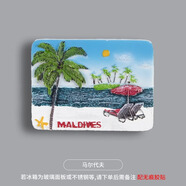 紹筁世界各國各地冰箱貼磁貼城市旅行國家旅游紀(jì)念品3D立體可愛創(chuàng)意貼 馬爾代夫【3號】 中