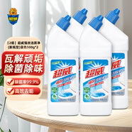 超威（SUPERB）500g*4強效潔廁凈(新瓶型)衛生間除垢去黃潔廁液家用 