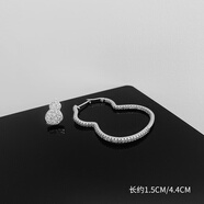 馳射明星同款葫蘆耳環(huán)氣質(zhì)純銀耳釘女長(cháng)款流蘇日韓國高級感網(wǎng)紅耳墜 NO4不對稱(chēng)葫蘆短款 銀針一對