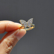 夢(mèng)君宸韓國東大門(mén)兒童飾品寶寶首飾女童水鉆花朵卡通小戒指圈 小蝴蝶