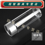 百春寶鋼化玻璃杯單層玻璃杯加厚便攜茶杯男女士水杯車載商務(wù)杯量大印制 1只450m生銀色杯蓋裝